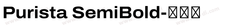 Purista SemiBold字体转换